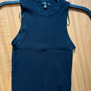 Dynamite Black Ribbed Tank Top